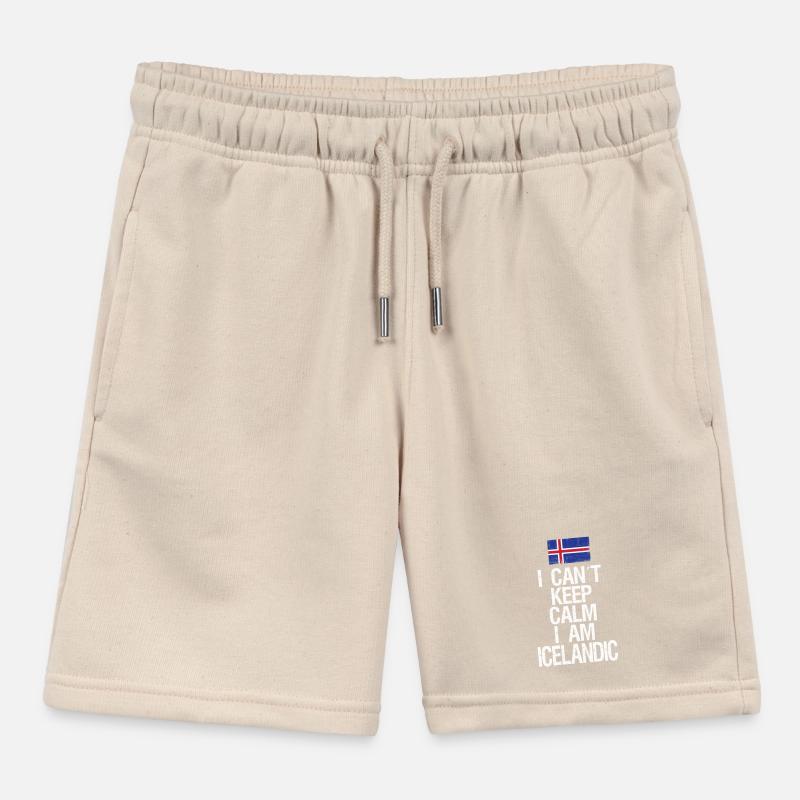 I can not Keep Calm I am Isländer Kinder Organic Joggingshorts Mini Bolter von Stanley/Stella