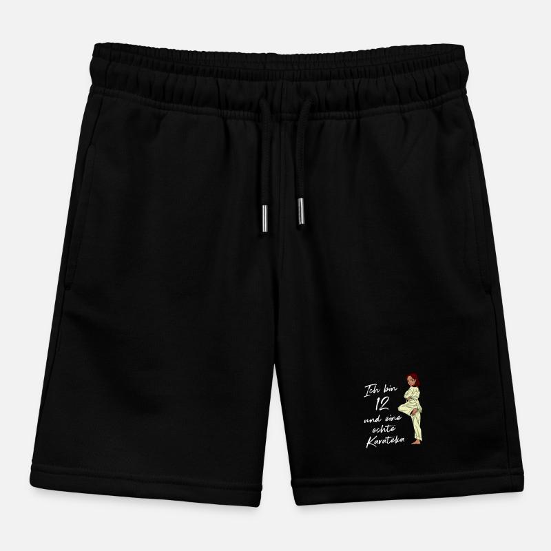 Ich bin 12 - Mädchen Karate Kinder Organic Joggingshorts Mini Bolter von Stanley/Stella