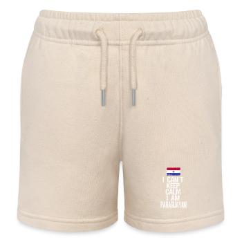 I can not Keep Calm I am Paraguayer - Kinder Organic Joggingshorts Mini Bolter von Stanley/Stella - Natur - Vorne