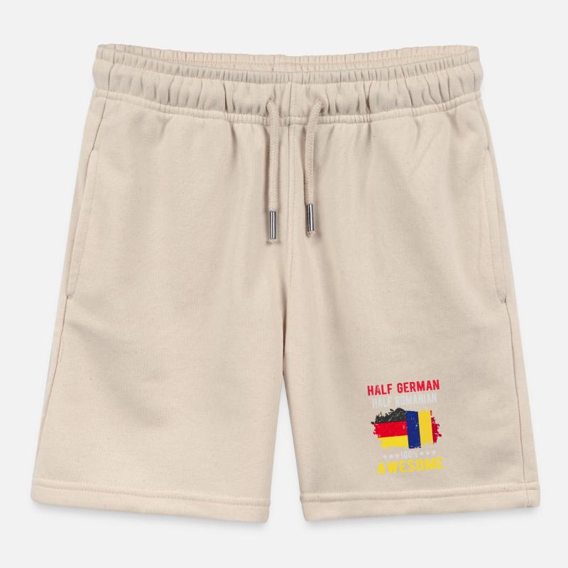 Halb Deutsch Halb Rumäne Kinder Organic Joggingshorts Mini Bolter von Stanley/Stella