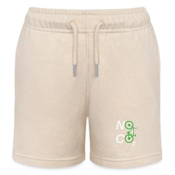 Pas de CO2 Bike Changement climatique VTT VTT E-Bike - Short de jogging enfant bio Stanley/Stella - écru doux - Devant