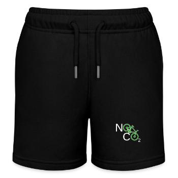 Pas de CO2 Bike Changement climatique VTT VTT E-Bike - Short de jogging enfant bio Stanley/Stella - noir - Devant