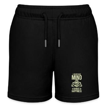 Buddha Zen Zitat - Kinder Organic Joggingshorts Mini Bolter von Stanley/Stella - Schwarz - Vorne