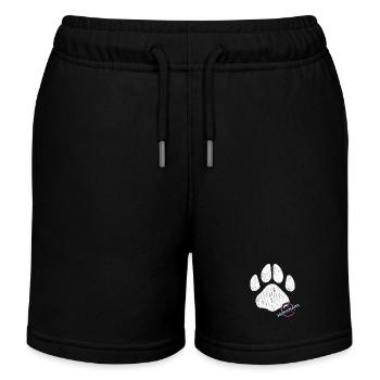 Dog Mama Mistress Dog Owner Gift - Kids Organic Sweat Shorts by Stanley/Stella - black - Front