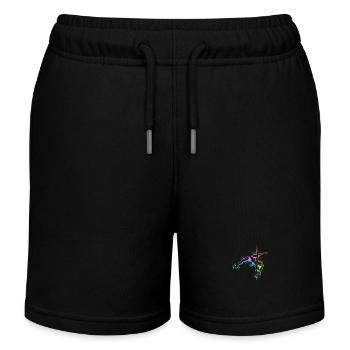 Colorful training - Pole Fitness - Kids Organic Sweat Shorts by Stanley/Stella - black - Front