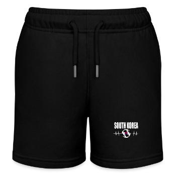Corée du Sud de football - Short de jogging enfant bio Stanley/Stella - noir - Devant