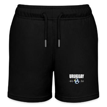 Uruguay Football - Short de jogging enfant bio Stanley/Stella - noir - Devant