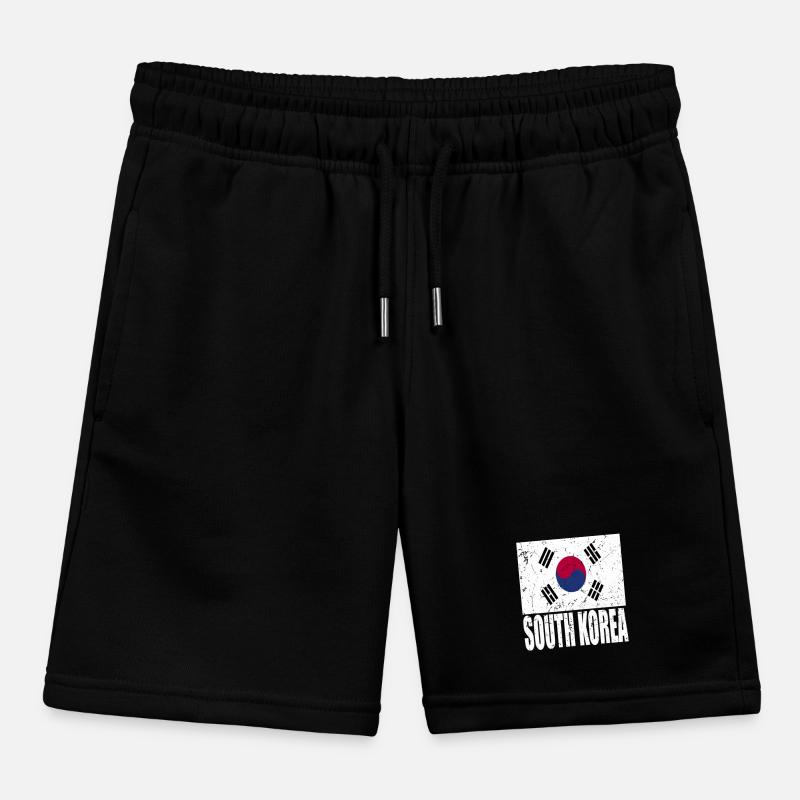 Drapeau de la Corée du Sud Short de jogging enfant bio Stanley/Stella