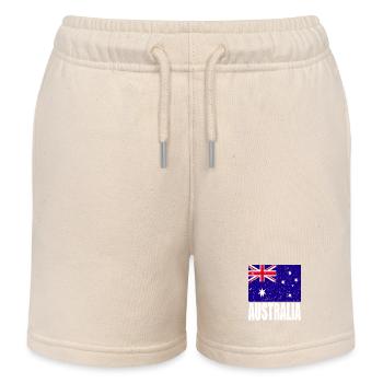 Drapeau de l’Australie - Short de jogging enfant bio Stanley/Stella - écru doux - Devant