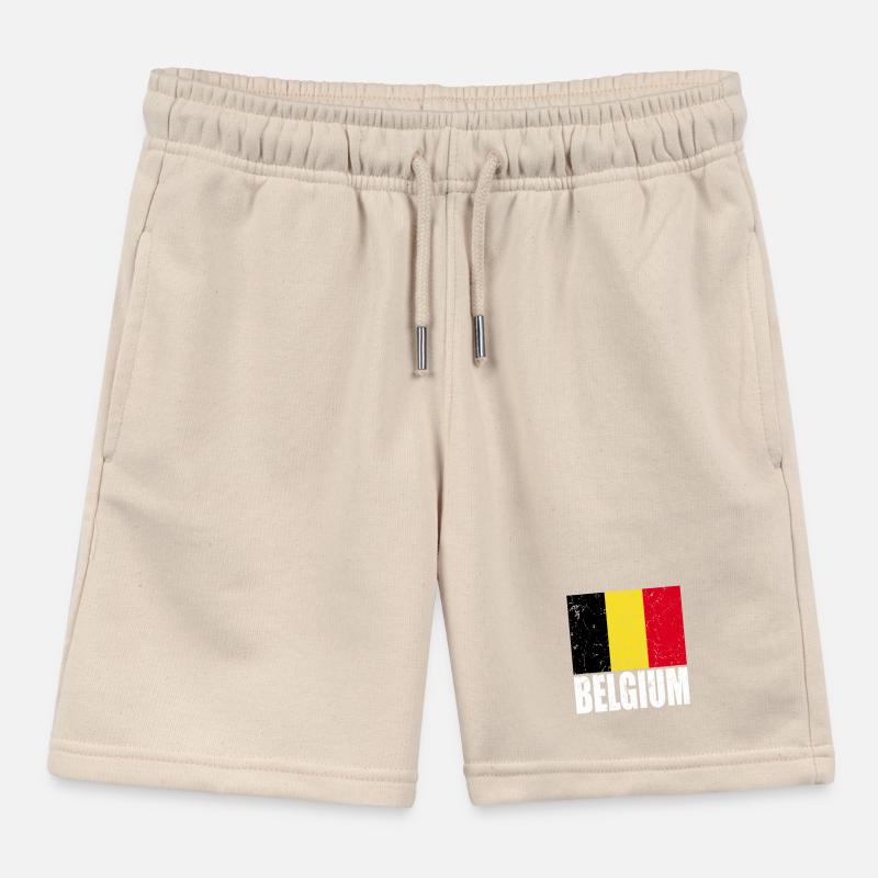Drapeau de la Belgique Short de jogging enfant bio Stanley/Stella