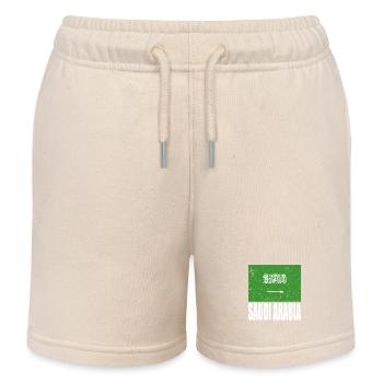Saudi-arabien Fahne - Kinder Organic Joggingshorts Mini Bolter von Stanley/Stella - Natur - Vorne