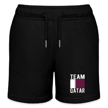 Drapeau du Qatar - Short de jogging enfant bio Stanley/Stella - noir - Devant