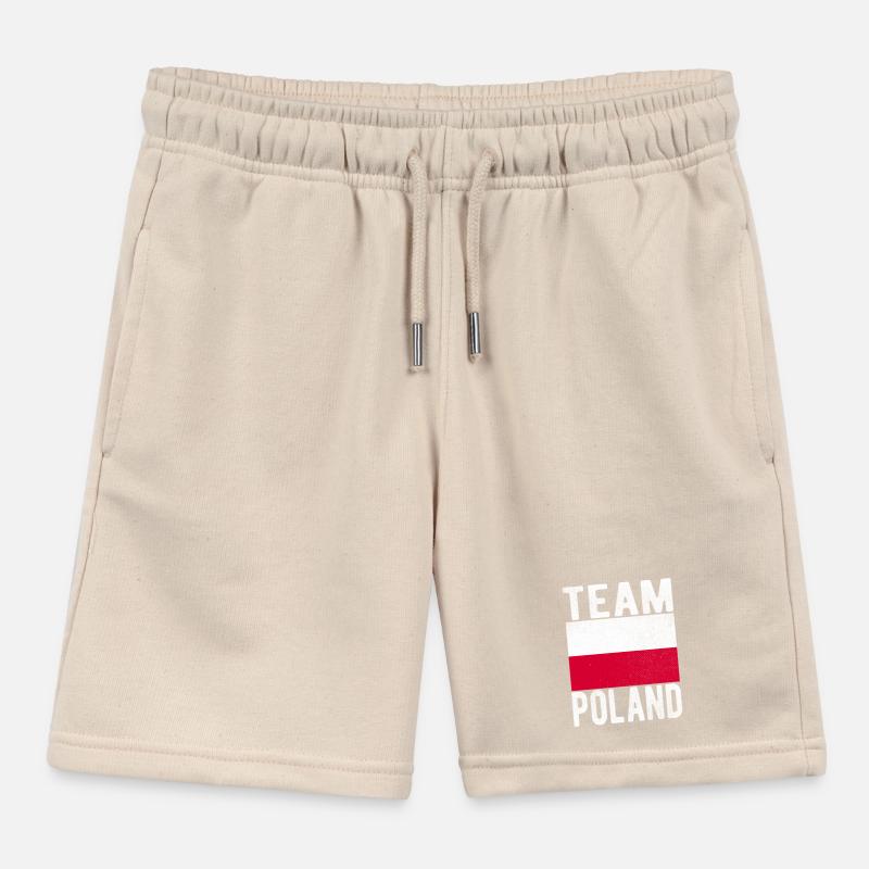 Drapeau de la Pologne Short de jogging enfant bio Stanley/Stella