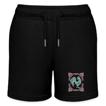 Année du Coq, Horoscope chinois Chine - Short de jogging enfant bio Stanley/Stella - noir - Devant