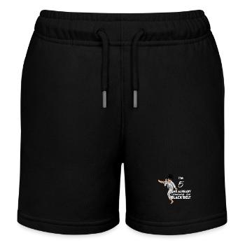 Ich bin 5 - Jungen Karate - Kinder Organic Joggingshorts Mini Bolter von Stanley/Stella - Schwarz - Vorne