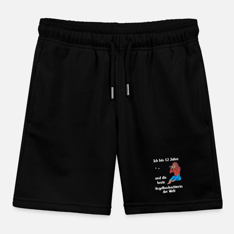 Ich bin 12 - Mädchen Vogelbeobachtung Kinder Organic Joggingshorts Mini Bolter von Stanley/Stella
