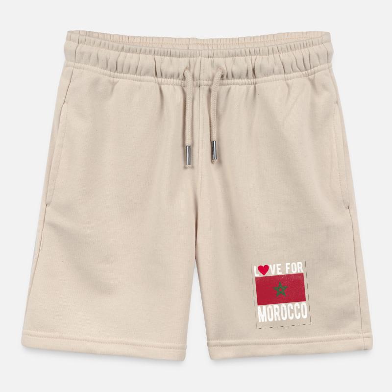 Drapeau du Maroc Short de jogging enfant bio Stanley/Stella