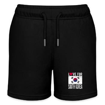 Drapeau de la Corée du Sud - Short de jogging enfant bio Stanley/Stella - noir - Devant