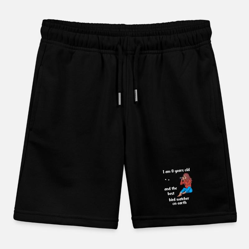 Ich bin 8 - Mädchen Vogelbeobachtung Kinder Organic Joggingshorts Mini Bolter von Stanley/Stella