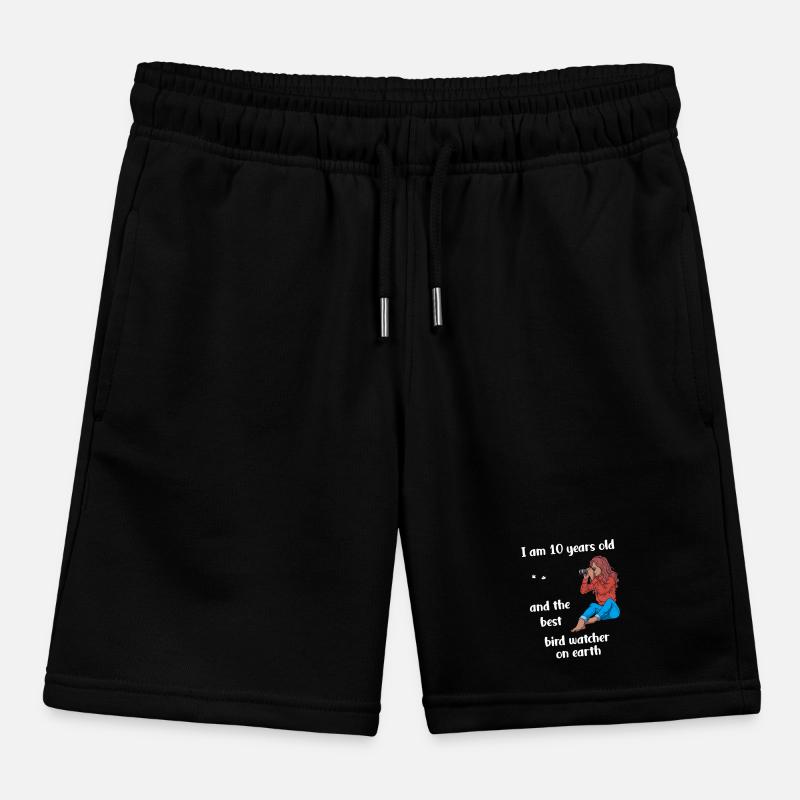 Ich bin 10 - Mädchen Vogelbeobachtung Kinder Organic Joggingshorts Mini Bolter von Stanley/Stella