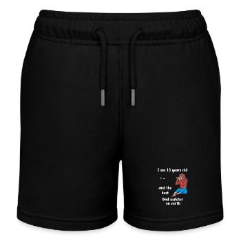 J’ai 11 ans - Observation des oiseaux - Short de jogging enfant bio Stanley/Stella - noir - Devant