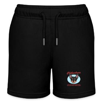 Chihuahua Dogs | Dog Owner Gift - Kids Organic Sweat Shorts by Stanley/Stella - black - Front
