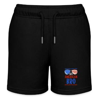 Lunettes de soleil All American Bro 4 juillet - Short de jogging enfant bio Stanley/Stella - noir - Devant
