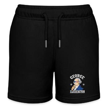 George Sloshington Drink 4 juillet - Short de jogging enfant bio Stanley/Stella - noir - Devant