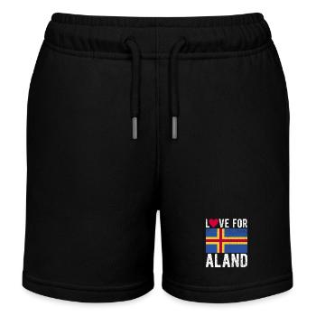 Aland Souvenir - Kids Organic Sweat Shorts by Stanley/Stella - black - Front