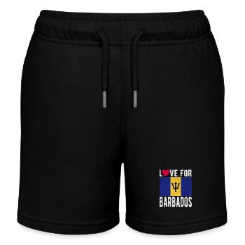 Barbados Souvenir - Kids Organic Sweat Shorts by Stanley/Stella - black - Front