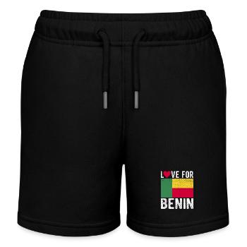 Benin Souvenir - Kids Organic Sweat Shorts by Stanley/Stella - black - Front