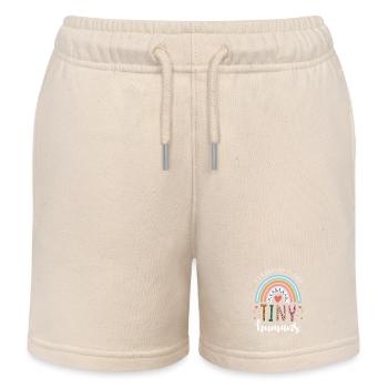 Primary school teacher rainbow - Kids Organic Sweat Shorts by Stanley/Stella - soft Ecru - Front