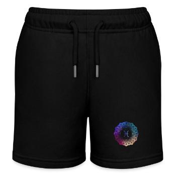 Fische Sternzeichen Symbol Mandala - Kinder Organic Joggingshorts Mini Bolter von Stanley/Stella - Schwarz - Vorne