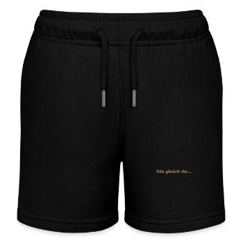 bin gleich da ... komme gleich warten freunde - Kinder Organic Joggingshorts Mini Bolter von Stanley/Stella - Schwarz - Vorne