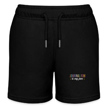 Journalism is my passion - Kids Organic Sweat Shorts by Stanley/Stella - black - Front