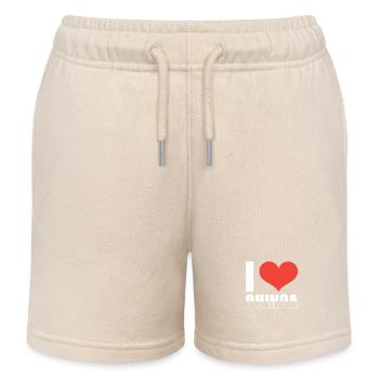 Dicton du quinoa - Short de jogging enfant bio Stanley/Stella - écru doux - Devant