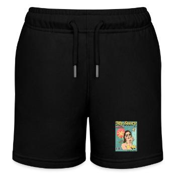 Comic Buch - Kinder Organic Joggingshorts Mini Bolter von Stanley/Stella - Schwarz - Vorne