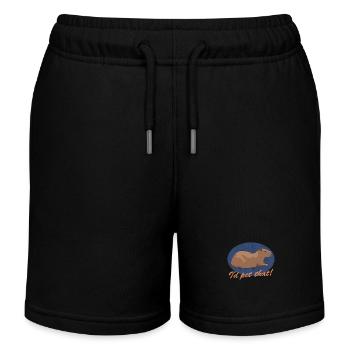 Capybara Capybaras Cadeau - Short de jogging enfant bio Stanley/Stella - noir - Devant