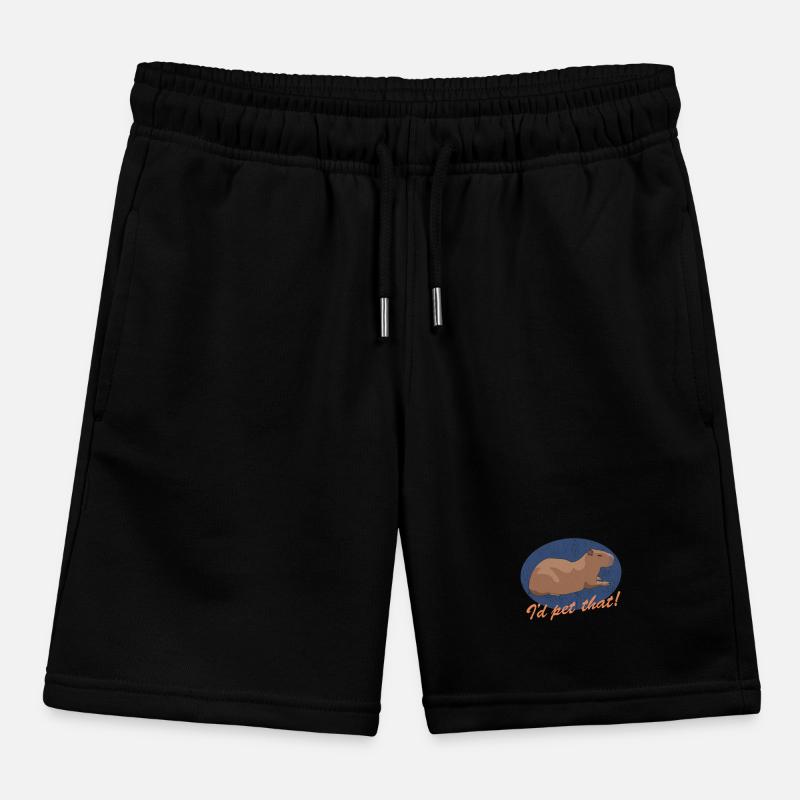 Capybara Capybaras Gift Kids Organic Sweat Shorts by Stanley/Stella