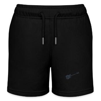 Music Electric Guitar Guitarist Design for Bassist - Kids Organic Sweat Shorts by Stanley/Stella - black - Front