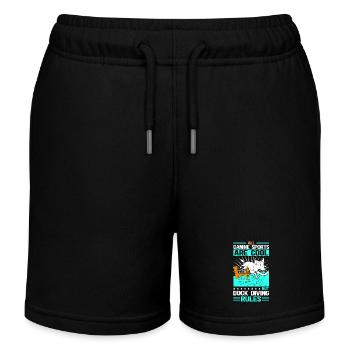 Dock Diving Hundesport Hunde Hundehalter Geschenk - Kinder Organic Joggingshorts Mini Bolter von Stanley/Stella - Schwarz - Vorne