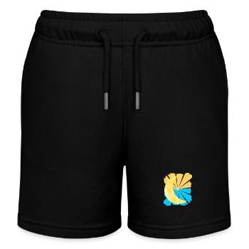Fantaisie céleste Croissant de Lune Ciel - Short de jogging enfant bio Stanley/Stella - noir - Devant