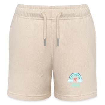 Jojohannes Name Rainbow Baby - Kids Organic Sweat Shorts by Stanley/Stella - soft Ecru - Front