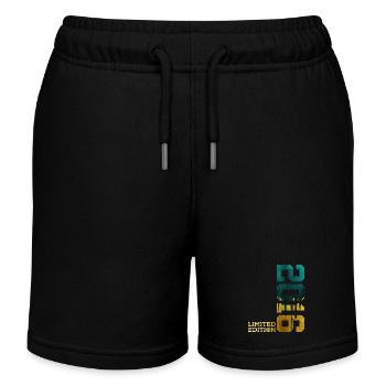 10E ÉDITION LIMITÉE DU 10E ANNIVERSAIRE 2016 - Short de jogging enfant bio Stanley/Stella - noir - Devant