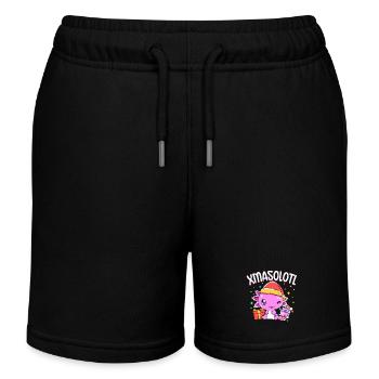 Xmasolotl - Weihnachten Axolotl - Kinder Organic Joggingshorts Mini Bolter von Stanley/Stella - Schwarz - Vorne