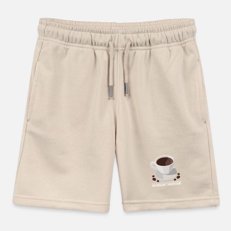 Kaffee Kaffeetrinker | Kaffeeliebhaber Geschenk Kinder Organic Joggingshorts Mini Bolter von Stanley/Stella