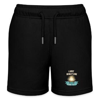 Stetnen lover - Kids Organic Sweat Shorts by Stanley/Stella - black - Front