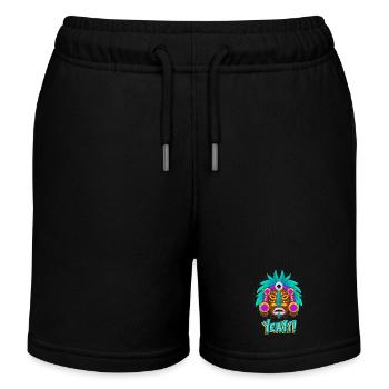 Azteken, Maya-Kultur, Tribal-Kultur Folklore-Maske - Kinder Organic Joggingshorts Mini Bolter von Stanley/Stella - Schwarz - Vorne