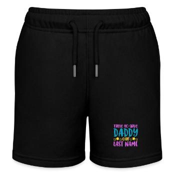 Papa heiraten - Verlobung - Kinder Organic Joggingshorts Mini Bolter von Stanley/Stella - Schwarz - Vorne