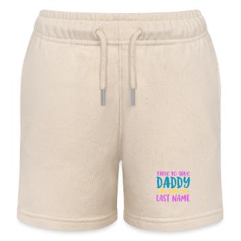 Papa heiraten - Verlobung - Kinder Organic Joggingshorts Mini Bolter von Stanley/Stella - Natur - Vorne